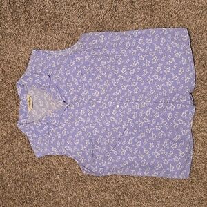 Eddie Bauer Sleeveless Button Down Shirt